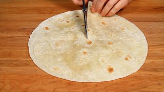 Cut Tortilla This Way! This Recipe Makes Me Never Get Tired of Eating Tortillas