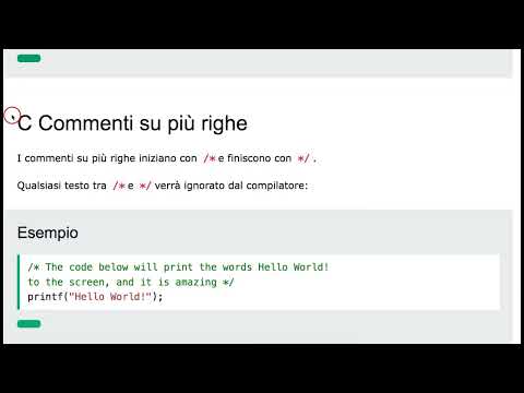 Lezione 4 - Commenti in Linguaggio C - CORSO INFORMATICA TUTORIAL PROGRAMMAZIONE C