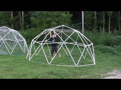 PVC Geodesic Dome Load Test