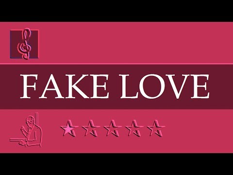 Guitar Mandolin Ukulele Banjo Chords Tutorial - Fake Love - BTS 방탄소년단 (Sheet Music)