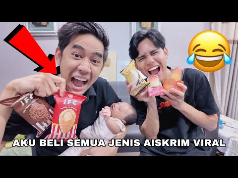 AKU BELI SEMUA JENIS AISKRIM VIRAL 😂