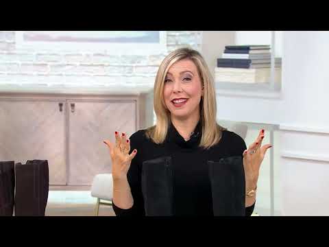 Clarks Collection Leather Tall Shaft Boot - Maye Aster on QVC