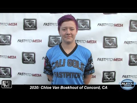 2020 Chloe Van Boekhout First Base and Outfield Softball Skills Video - Cali Gold