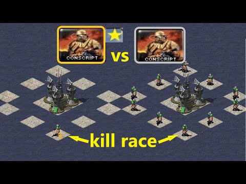 How many Green Conscripts equals 1 Elite Conscript - Red Alert 2