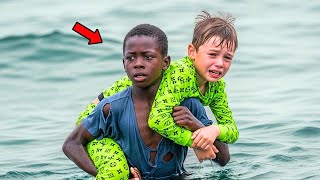 Un jeune garçon noir sauve la vie du fils d’un millionnaire… et ce qu’il demande en retour choque