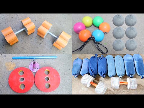 How to Make Homemade Dumbbell For Free - DIY Weights Ideas