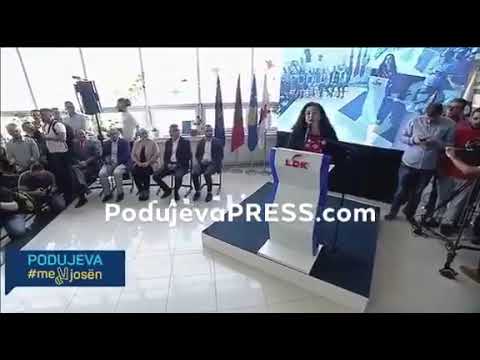 Vjosa Osmani tregon se është nga Podujeva