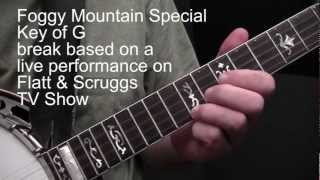 Up The Neck Scruggs Licks + Foggy Mountain Special (Tom Adams banjo)