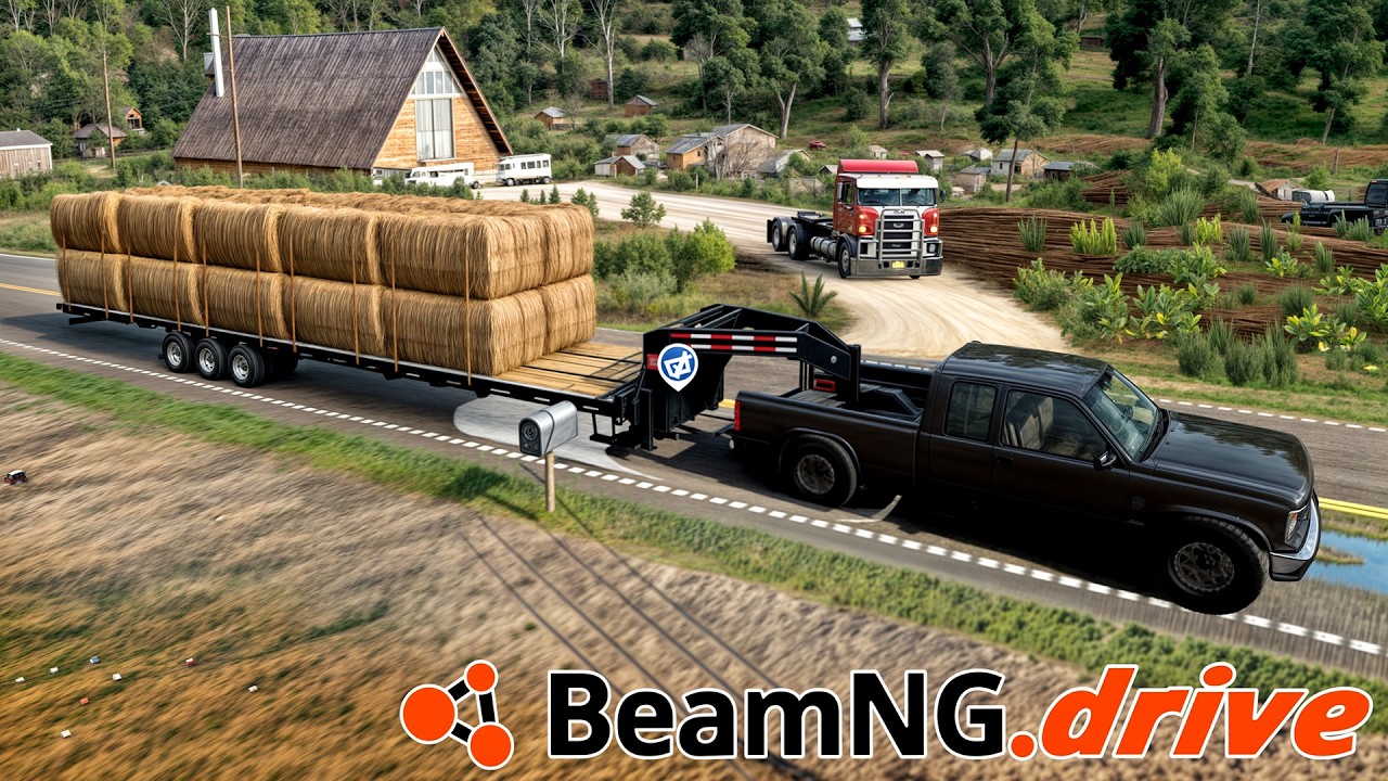 QUASE DEI PT NA PICKUP COM ESSA CARGA - BeamNG RLS #6