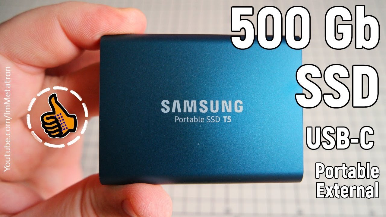 Внешний SSD диск Samsung 1TB Portable T5 USB 3.1 (MU-PA1T0B/WW), синий