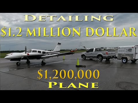 Detailing $1.2 Million Dollar $1,200,000 Plane Piper Seneca