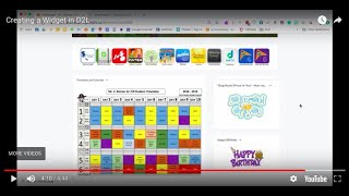 Creating a Widget in D2L