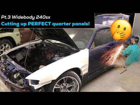 Pt.3 Widebody Nissan s14 240sx Build - Overfender Install