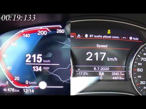 BMW 540d G31 vs. Audi A6 3.0 Bi-TDI C7 | 100-250 kph Acceleration Battle