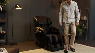 Masážne kreslo Home Deluxe KELSO s funkciou nulovej gravitácie - čierne