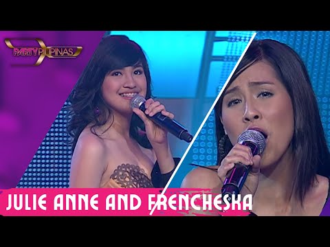 Julie Anne San Jose and Frencheska Farr perform their rendition of ‘Yellow!’ | Party Pilipinas