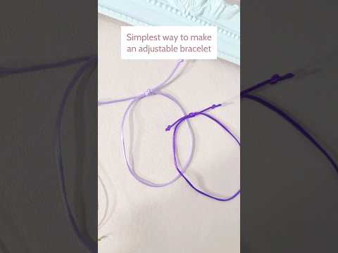 How to Make a Sliding Knot DIY bracelet friendship family gift craft Raksha Bandhan jewellery making