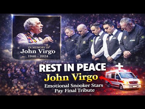 “REST IN PEACE John Virgo — Emotional Snooker Stars Pay Final Tribute”