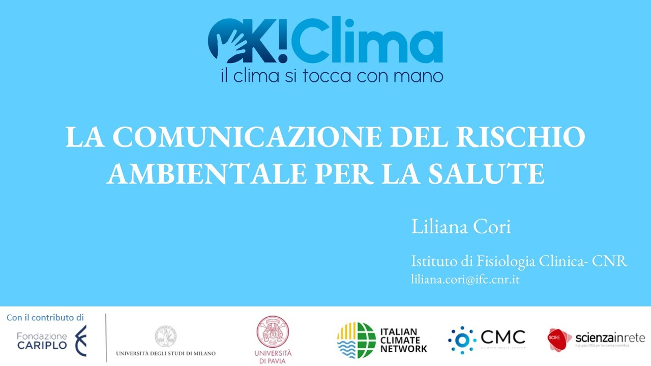 La comunicazione del rischio ambientale per la salute