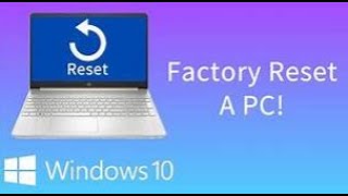 Factory Reset School Laptop (*Always works force reset!)