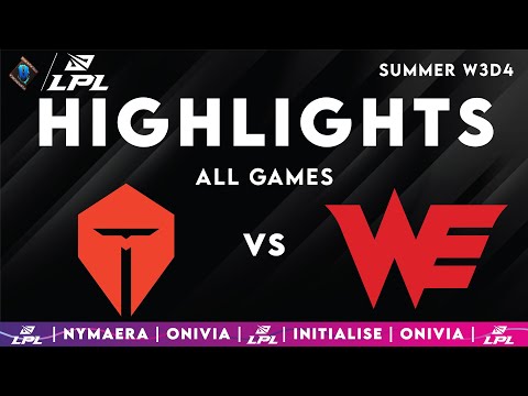 TES vs WE Highlights ALL GAMES LPL 2025 Top Esports vs Team WE