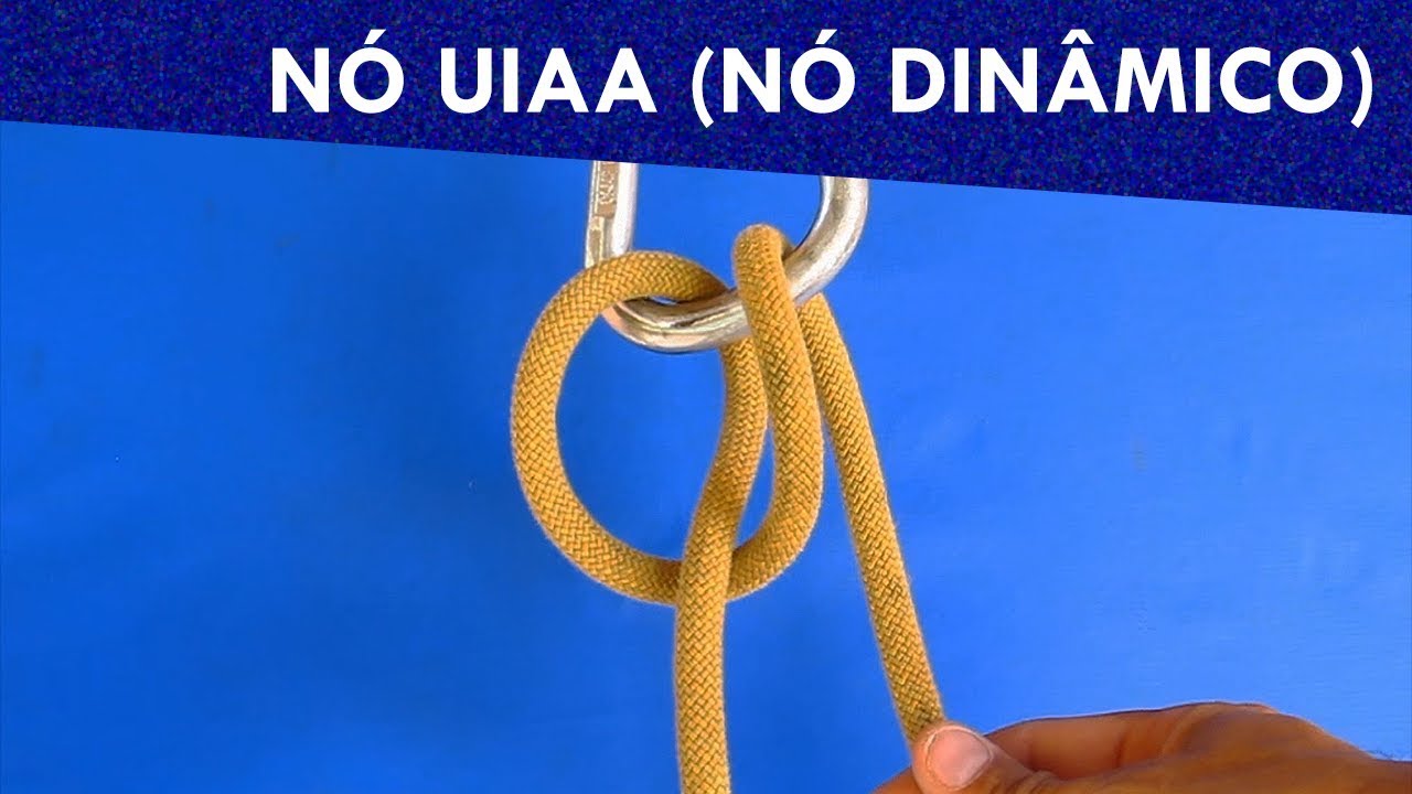 Nós - Nó UIAA ou Dinâmico (aprenda a fazer)