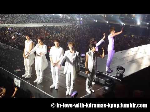 [FANCAM] 131005 - INFINITE OGS IN SG - OT7 90 degree thank you bow