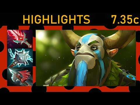 💰 xiaoyu Nature's Prophet 900+ GPM! Offlane Highlights 7.35c - Dota 2 High MMR