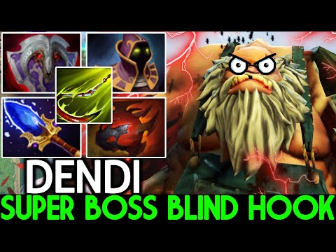 DENDI [Pudge] Super Raid Boss Carry Game Blind Hook Dota 2