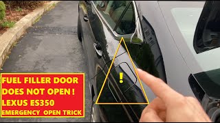 Lexus ES 350 Fuel Filler Door Cannot Be Opened - Emergency Open Trick
