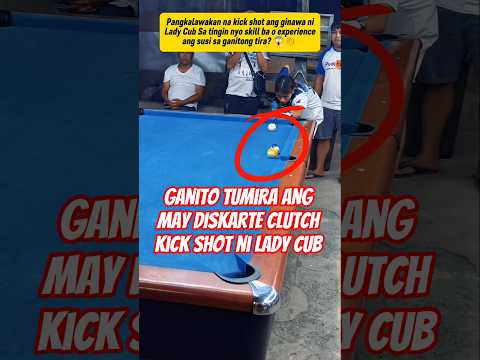 Cover walang problema kay Loise Llenares yan Clutch kick Shot ang ginawa 👏🔥 #shorts #billiards