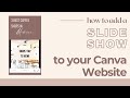 Canva Website Tip How To Embed A Slide Show
