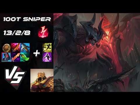 100 Thieves Sniper TOP Aatrox vs Azir - NA Grandmaster Patch 25.24