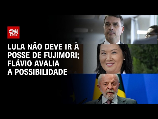 Lula não deve ir a posse de Keiko Fujimori; Flávio avalia a possibilidade | CNN 360º