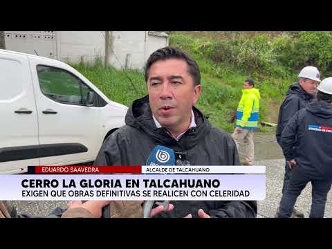 Talcahuano: socavón en subida al cerro La Gloria obliga a restringir el tránsito tras las lluvias