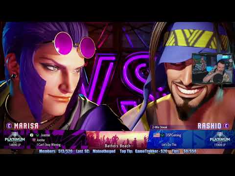 Street Fighter 6 July 2023 MP: Rashid PREMIERE Pt4 - Climbing Through the Platinum Ranks!