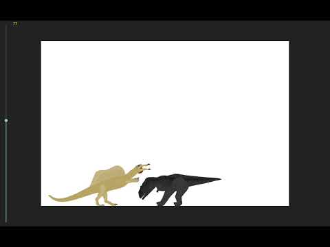 Spinosaurus vs rajasaurus (dc2 animation)