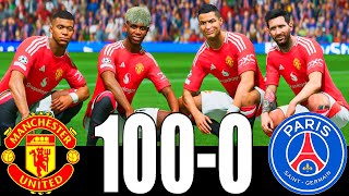 FC 26 -MESSI RONALDO NEYMAR & MBAPPE | ALL STARS | MAN UTD 100-0 PSG