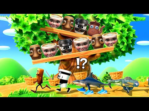 Mario Party Superstars Minigames - Tung Tung Tung Sahur Vs Tralalelo Tralala Vs Cappuccino Assassino