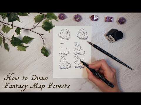 How to Draw Forests for Fantasy Maps - A Step-by-Step Guide for Beginners