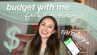 FEBRUARY BUDGET WITH ME | EveryDollar budget app, Ramsey+, debt free journey 2021