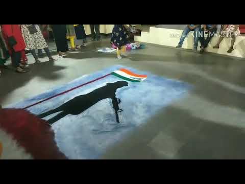 #indian army special rangoli