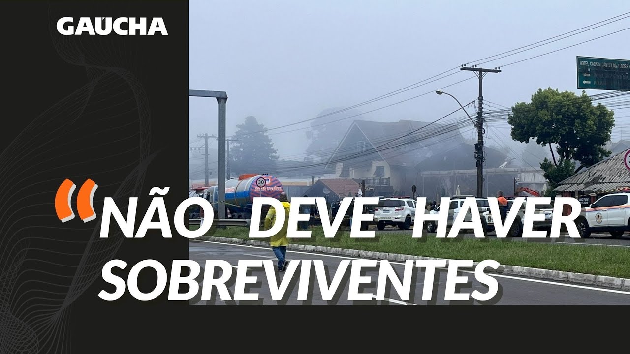 Eduardo Leite diz que não deve haver sobreviventes de avião que caiu em Gramado | Gaúcha