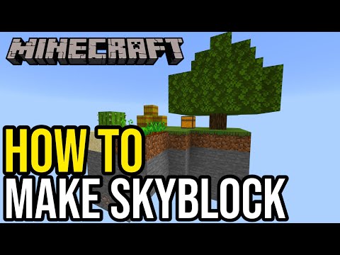 Minecraft How To Make Skyblock PS4/Xbox/PE