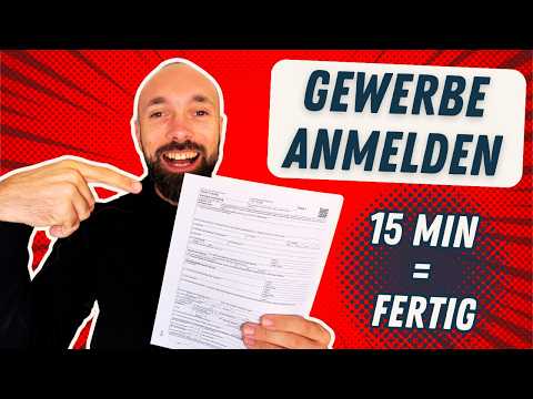 Gewerbe anmelden in 15 Minuten - so einfach geht's!