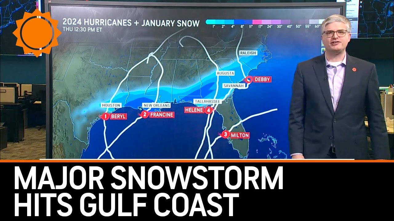 Major Snowstorm Hits Gulf Coast