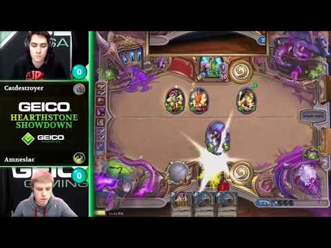 Hearthstone Showdown Catdestroyer vs Amnesiac