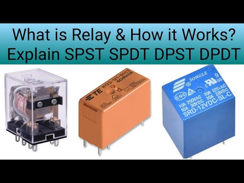 What Is Relay In Hindi | Relay Working | SPST, SPDT, DPST, DPDT | Uses