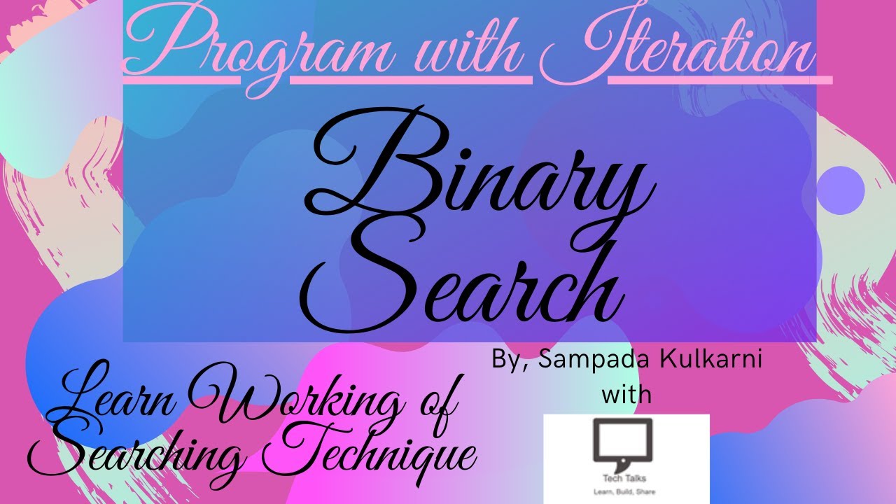 Binary Search C Program with Iteration | Searching Technique | Data Structures