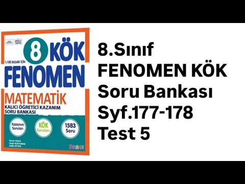 8th Grade Phenomenon Root Pages 177-178 Test 5 Equations